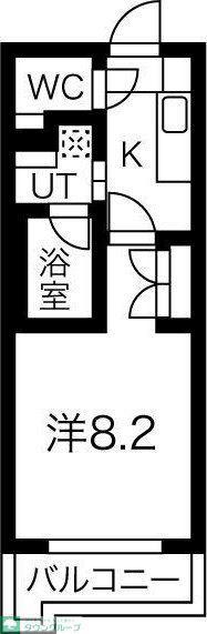 ソフィア本山(1K/5階)の間取り写真