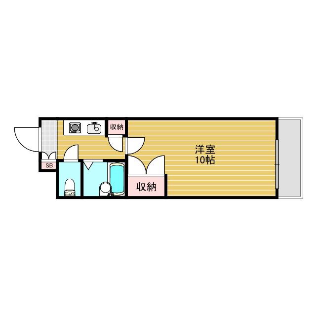 ルシェル新大阪(1K/6階)の間取り写真
