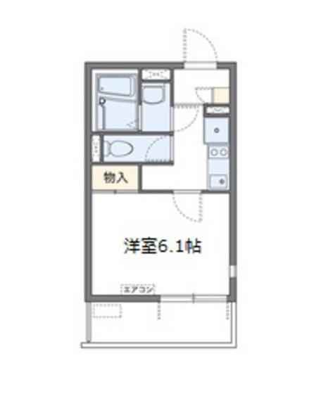 レオネクストM&H II(1K/4階)の間取り写真