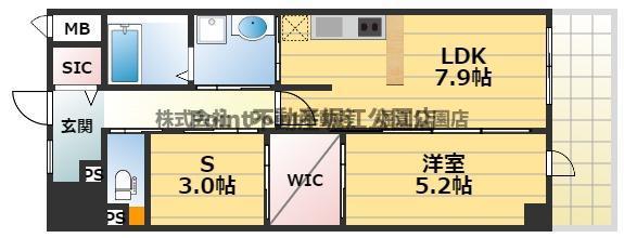 TROMMEL HEIM NAMBA(1SLDK/7階)の間取り写真