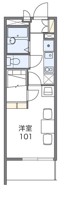 レオパレスかいと(1K/2階)の間取り写真