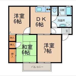 ハイムローリエ(3DK/2階)の間取り写真