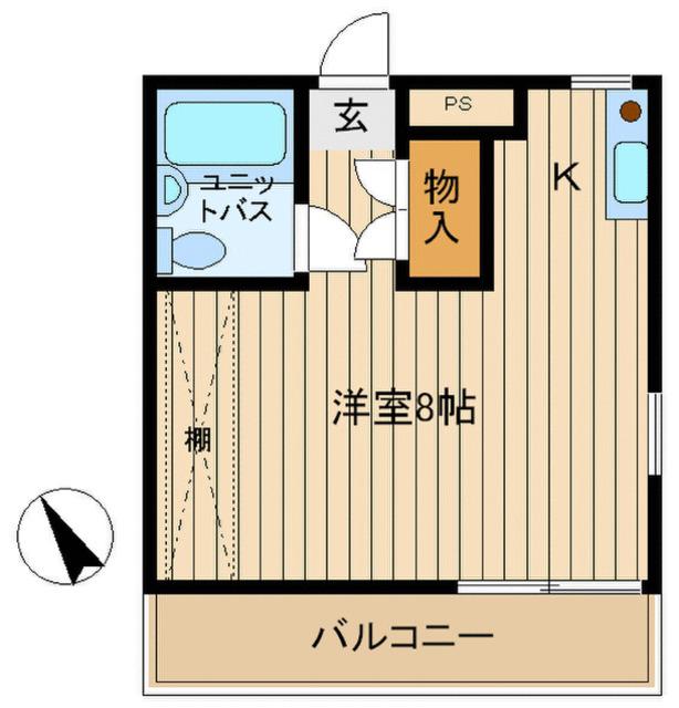 ピアハウス(ワンルーム/3階)の間取り写真