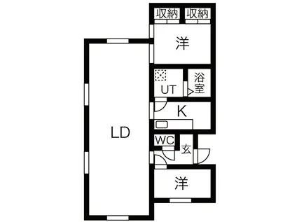 RERE01(2LDK/2階)の間取り写真