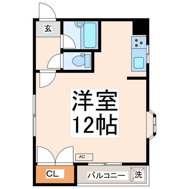 リベルテM(ワンルーム/4階)の間取り写真