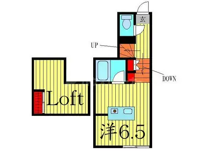 MY STYLE KOIWA(ワンルーム/1階)の間取り写真