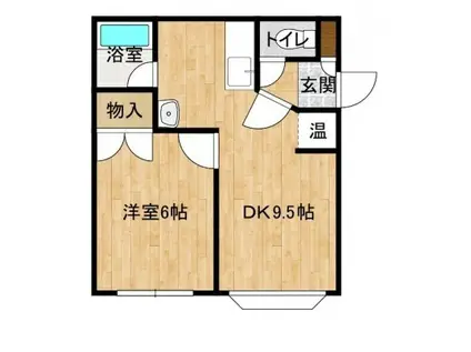 ハイツビューライフ3(1DK/1階)の間取り写真