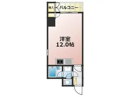 ルネ千駄木プラザ(ワンルーム/4階)の間取り写真