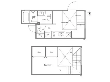 パセオ新宿3丁目II(1LDK/3階)の間取り写真