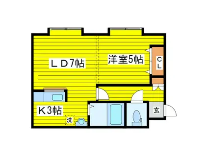 LOMALINDA(1LDK/4階)の間取り写真