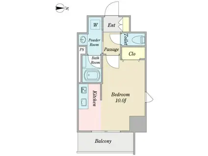 プロシード大須(ワンルーム/6階)の間取り写真