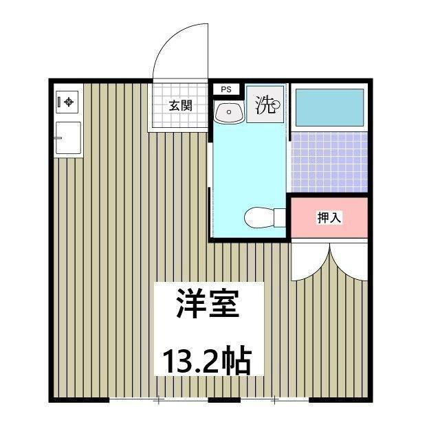 リブレス新河岸V 旧新河岸元寮(ワンルーム/2階)の間取り写真