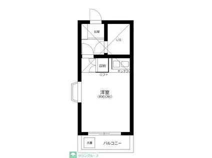 サンフレンズ経堂(ワンルーム/3階)の間取り写真