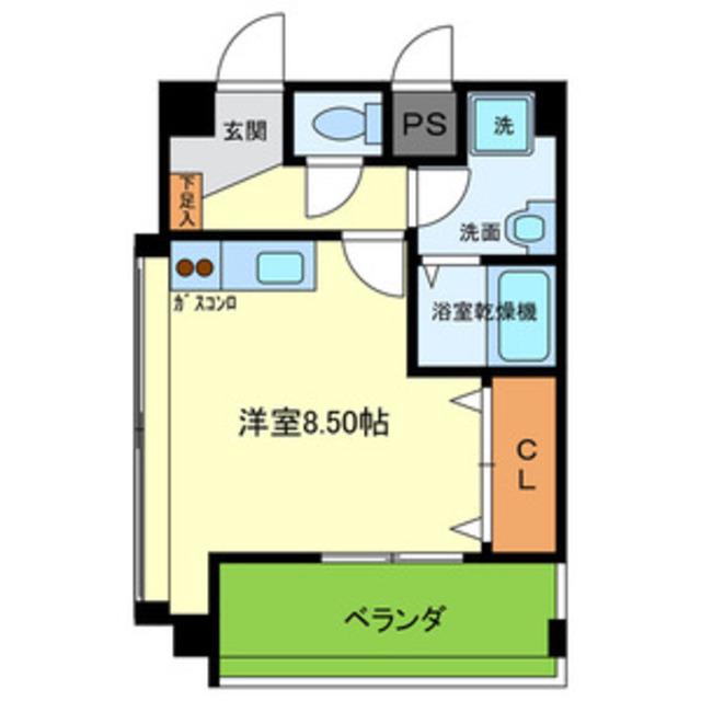 東山祇園ビル(ワンルーム/4階)の間取り写真