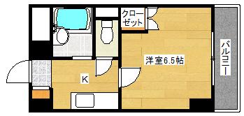 M CITY(1K/5階)の間取り写真