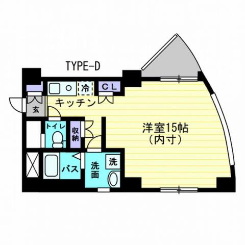 CIELO本町(ワンルーム/5階)の間取り写真