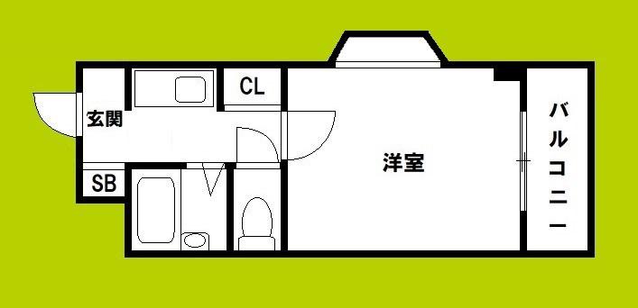 パークビレッジ(1K/2階)の間取り写真