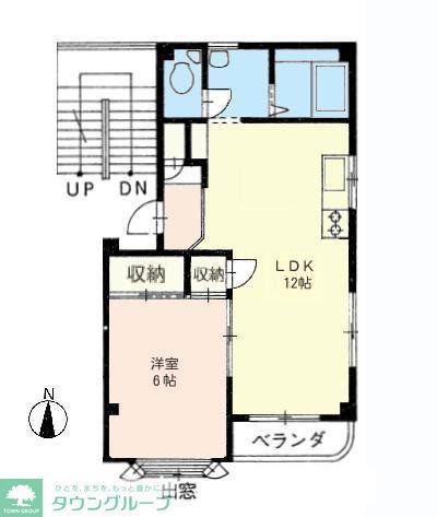LIV早蕨(1LDK/1階)の間取り写真