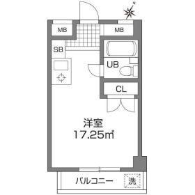 エトワール三鷹第1(ワンルーム/2階)の間取り写真