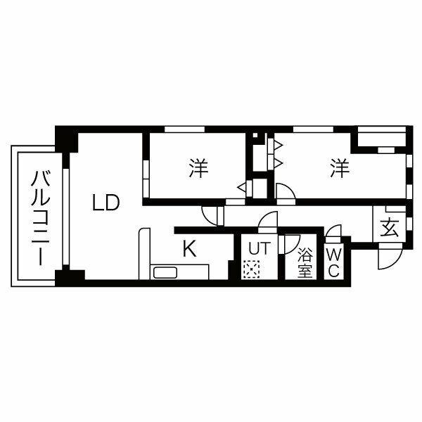 PASSAGGIO(2LDK/3階)の間取り写真