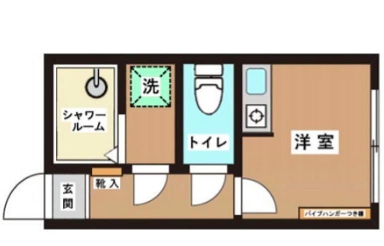 ビレッジインパート4(ワンルーム/1階)の間取り写真