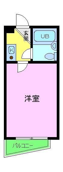 第7セイワコート(1K/1階)の間取り写真