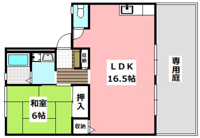 DOFAMILY(1LDK/1階)の間取り写真