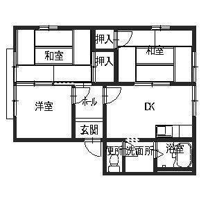 ドミールクルス(3DK/2階)の間取り写真