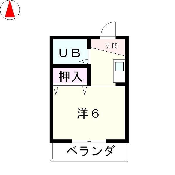 レスト丸商(ワンルーム/1階)の間取り写真