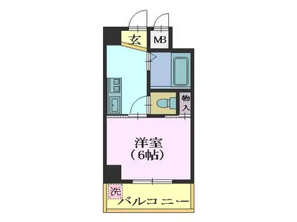 トキワマンション(1K/3階)の間取り写真