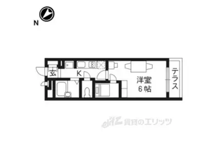 レオパレスSOARERⅢ(1K/4階)の間取り写真