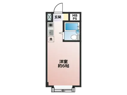 メゾンステラ(ワンルーム/1階)の間取り写真