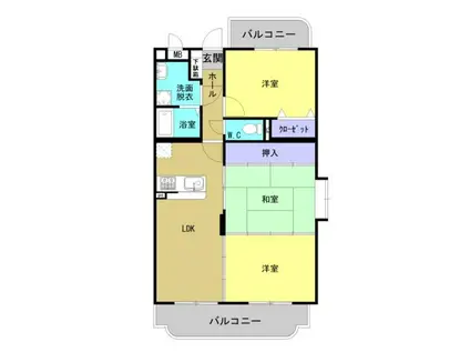 コンステレーション(3LDK/2階)の間取り写真