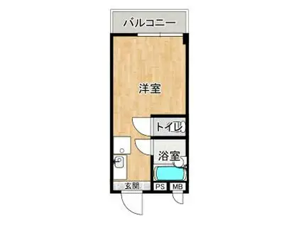 サニーパレスザウエスト(ワンルーム/3階)の間取り写真