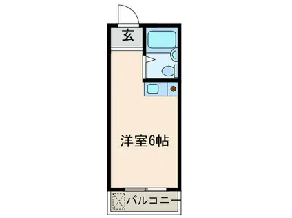 寿パークハイツ(ワンルーム/3階)の間取り写真