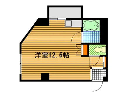 アルソーレ佐方(ワンルーム/3階)の間取り写真