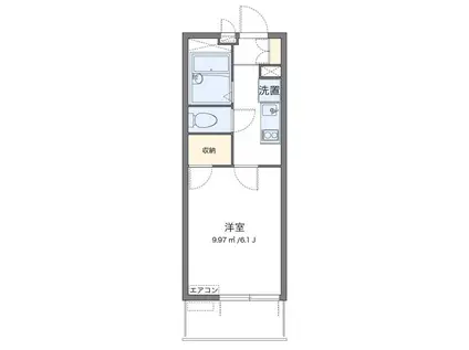 レオパレスSHIBIRAKI(1K/3階)の間取り写真