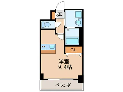 プレサンス桜通葵(ワンルーム/5階)の間取り写真