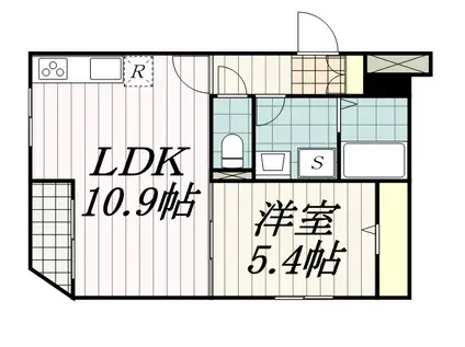BLANC NEIGE NISICHIBA(1LDK/2階)の間取り写真