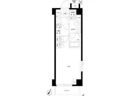 ルーブル横濱南太田弐番館(1K/3階)の間取り写真