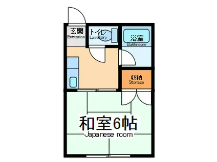 トヨダコーポ(1K/2階)の間取り写真