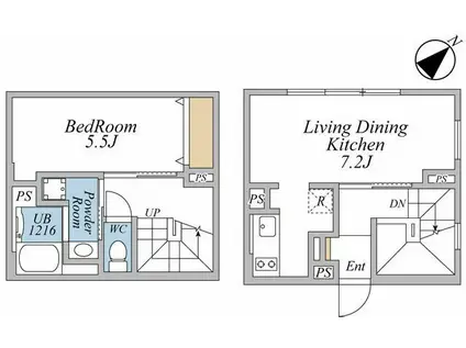 リーガランド武蔵小山アネックス(1LDK/1階)の間取り写真