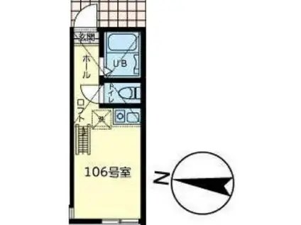 ユナイト中央シーリーン(ワンルーム/2階)の間取り写真