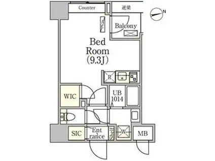 CREATIF中野(ワンルーム/3階)の間取り写真