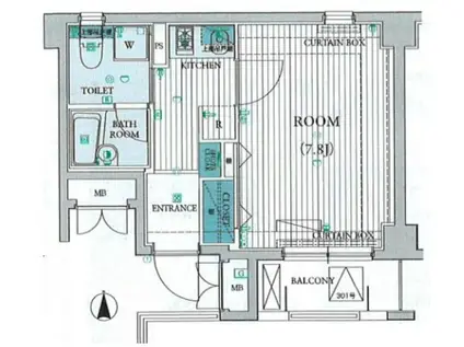 レヴィーガ大山(1K/3階)の間取り写真
