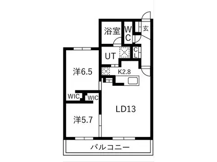 LEIALII511(2LDK/2階)の間取り写真