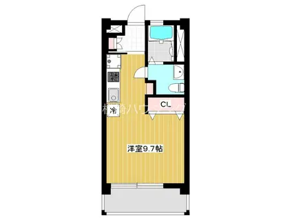 BEWELプラス(ワンルーム/3階)の間取り写真