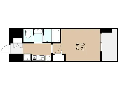 エステムコート梅田茶屋町IIIネクスタ(1K/3階)の間取り写真