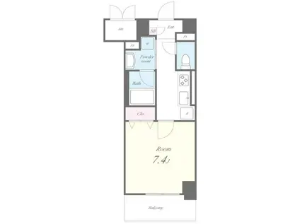 ピノ・アガタ岐阜駅前(1K/4階)の間取り写真