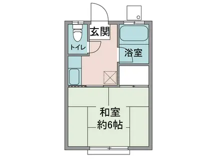 白金荘E棟(1K/1階)の間取り写真